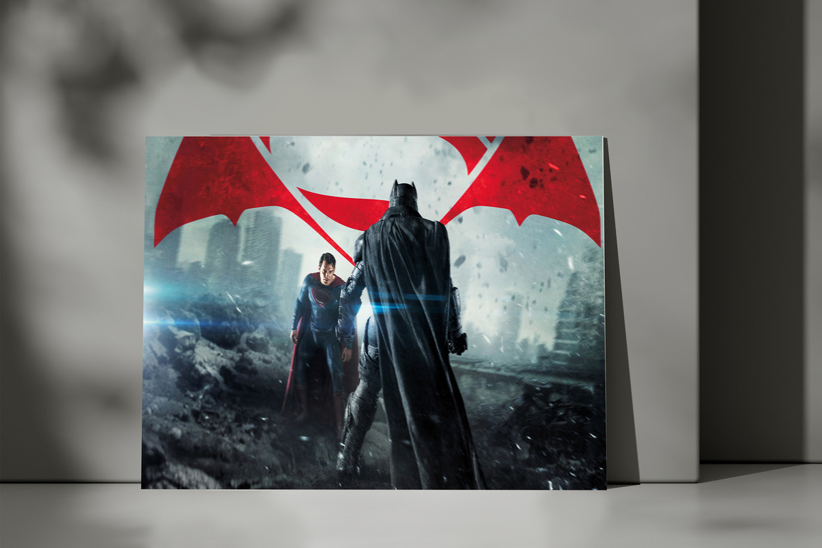 Cuadro Batman Vs Superman 339 50x70 Mdf Memoestampados - Imagen 3