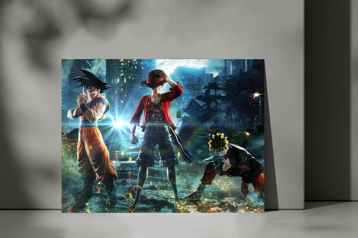 Cuadro Jump Force Goku Naruto 33 30x40 Mdf Memoestampados - Imagen 3