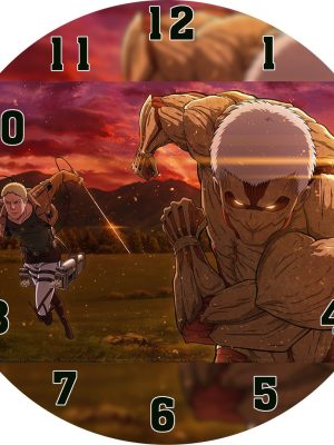 Reloj Mdf 3mm 40 Cm Diametro Ataque De Titanes Attack 26