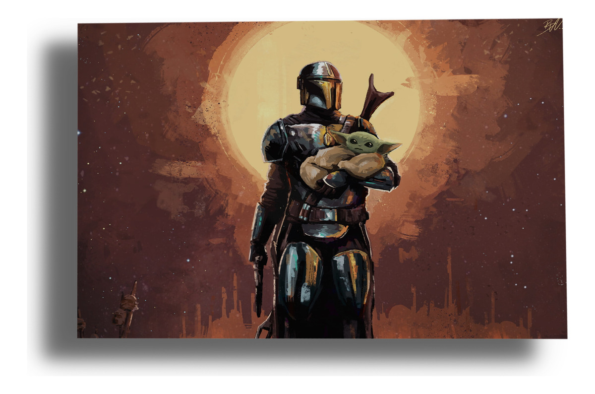 Cuadro 293 Star Wars 7 70x100 Mdf Memoestampados