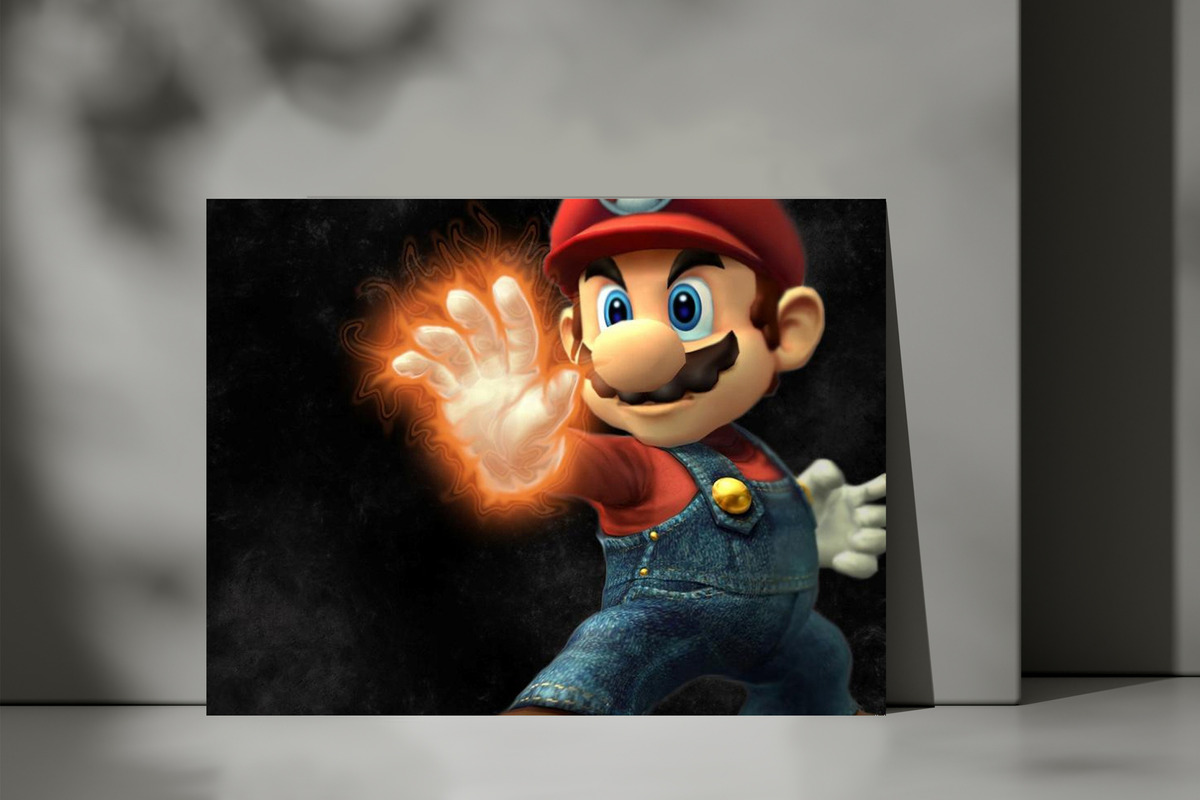 Cuadro Mario Smash 451 40x53 Mdf Memoestampados - Imagen 3