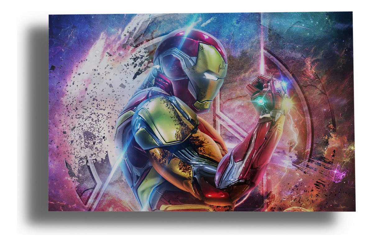 Cuadro 289 Iron Man 70x100 Mdf Memoestampados