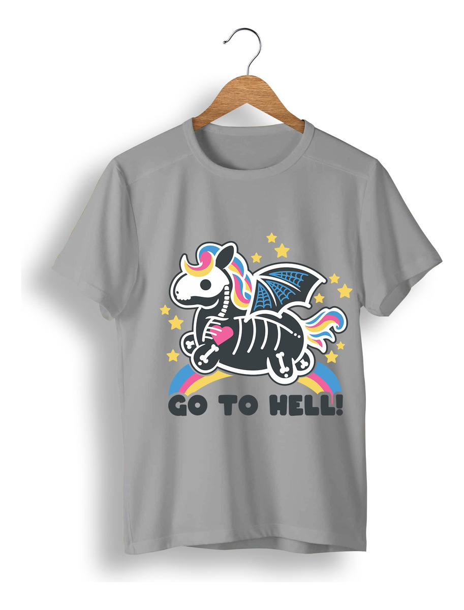 Remera: Go To Hell Kawai Memoestampados - Imagen 19