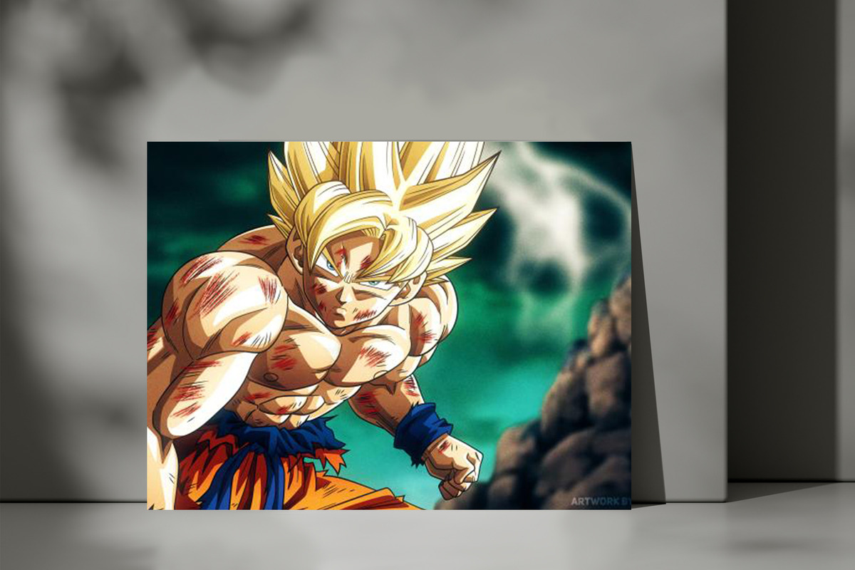 Cuadro Dragon Ball Z Goku 523 50x70 Lienzo Memoestampados - Imagen 3