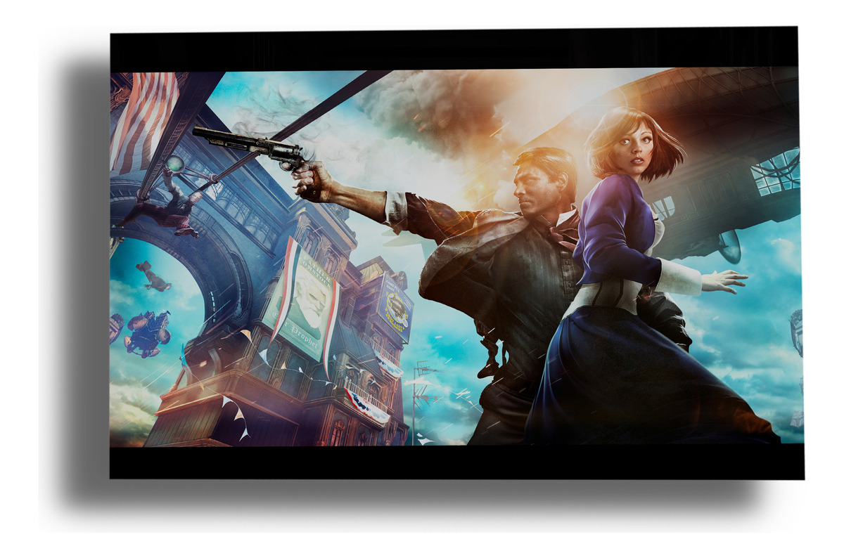 Cuadro Bioshock Infinite 345 50x70 Mdf Memoestampados
