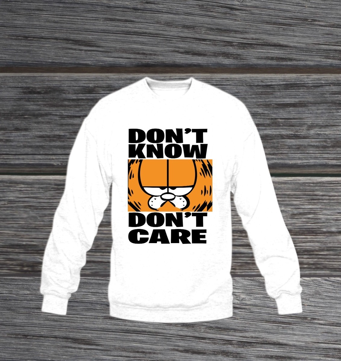 Bioworld Calzini Garfield Uomo - 6 Paia, Multicolore, Taglia Unica (Scarpe 8-12) - Con Scritte "Don't Know Don't Care"