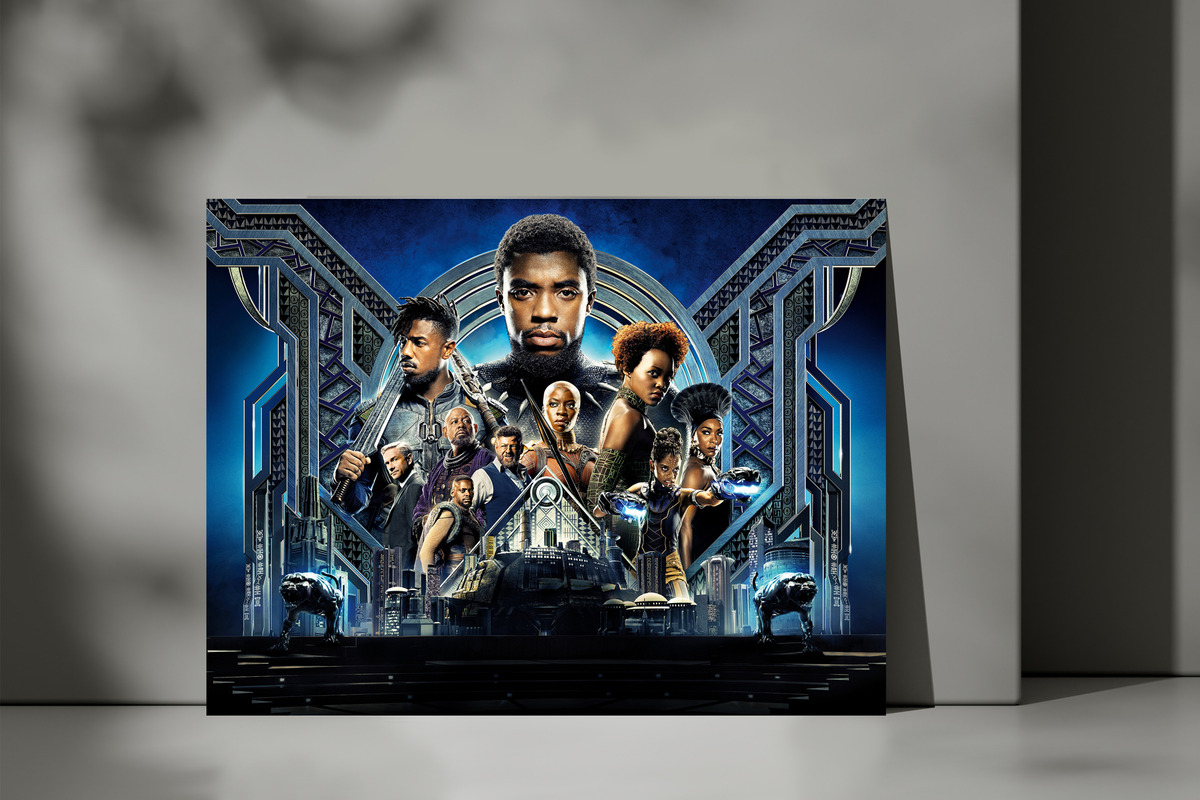 Cuadro Black Panther 395 40x53 Mdf Memoestampados - Imagen 3