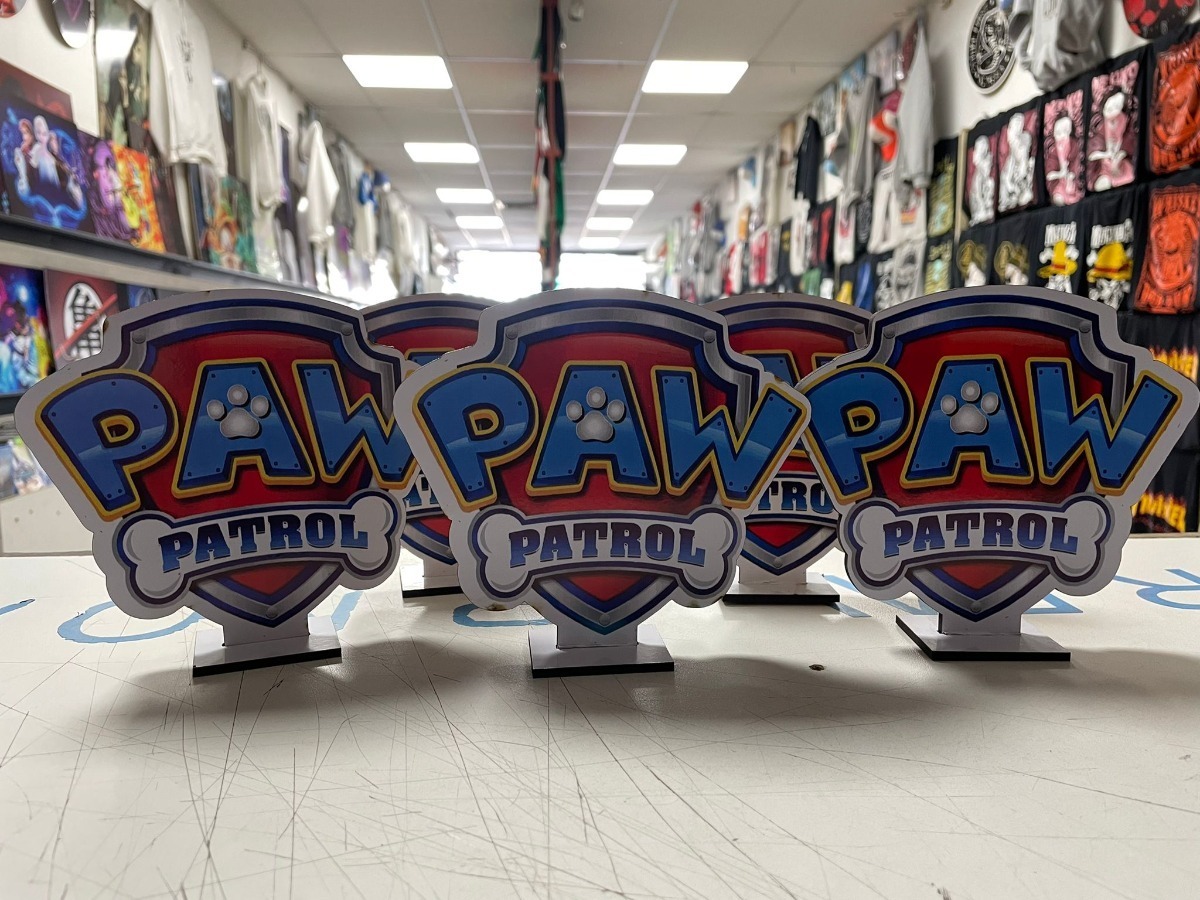 Centro De Mesa Paw Patrol Decoración Memoestampados