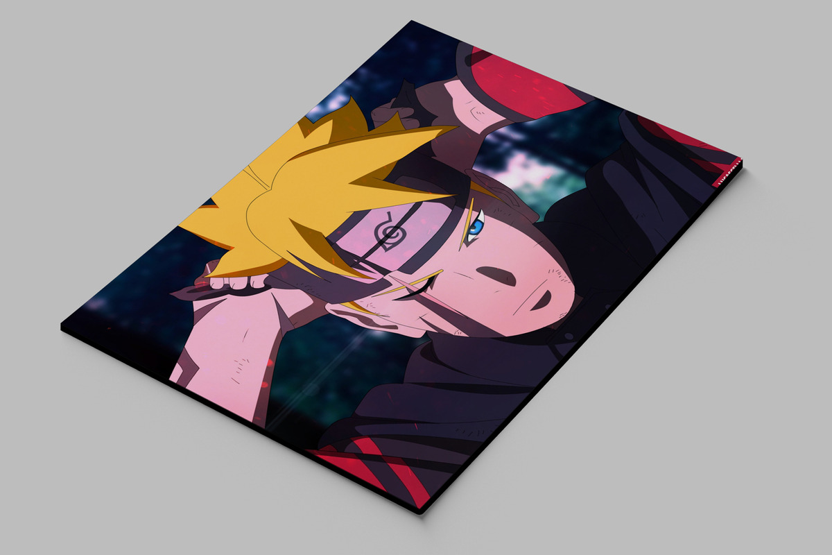 Cuadro Boruto Uzumaki 19 40x53 Mdf Memoestampados - Imagen 2
