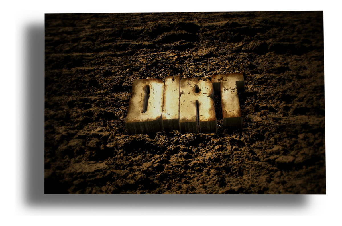 Cuadro 307 Dirt 30x40 Mdf Memoestampados