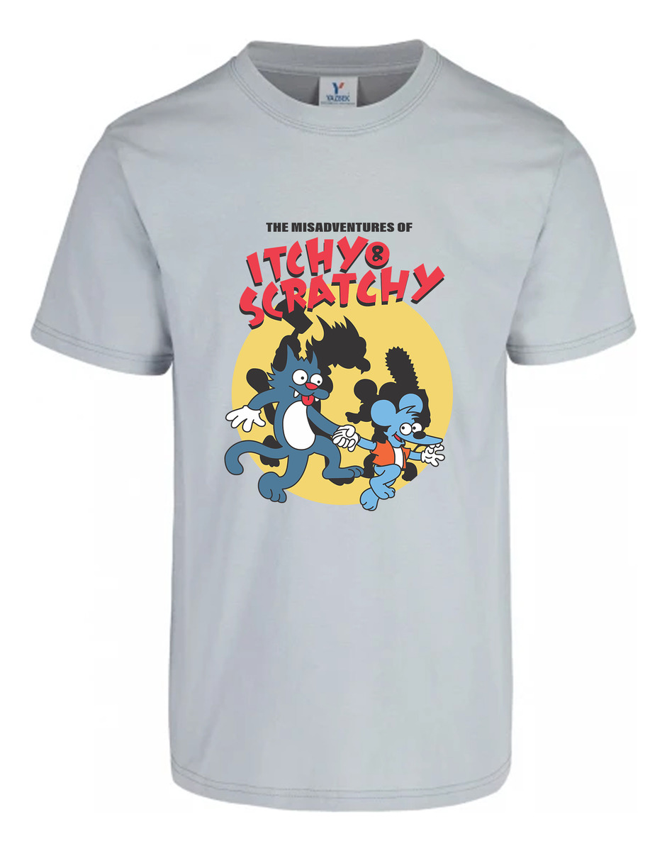 Remera: The Misadventures Of Itchy _ Scratchy Memoestampados - Imagen 19