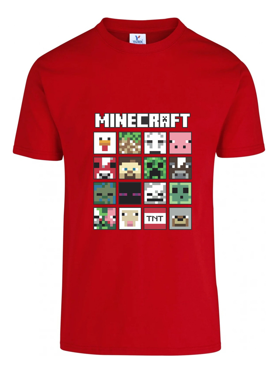 Remera: Minecraft Faces Memoestampados - Imagen 10