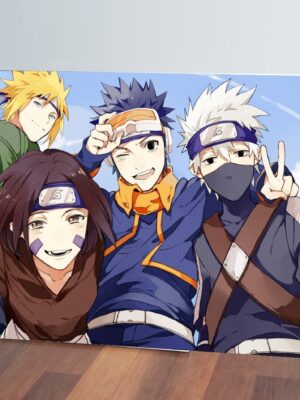 Cuadro Naruto,hatake Kakashi 07 50x70 Mdf Memoestampados
