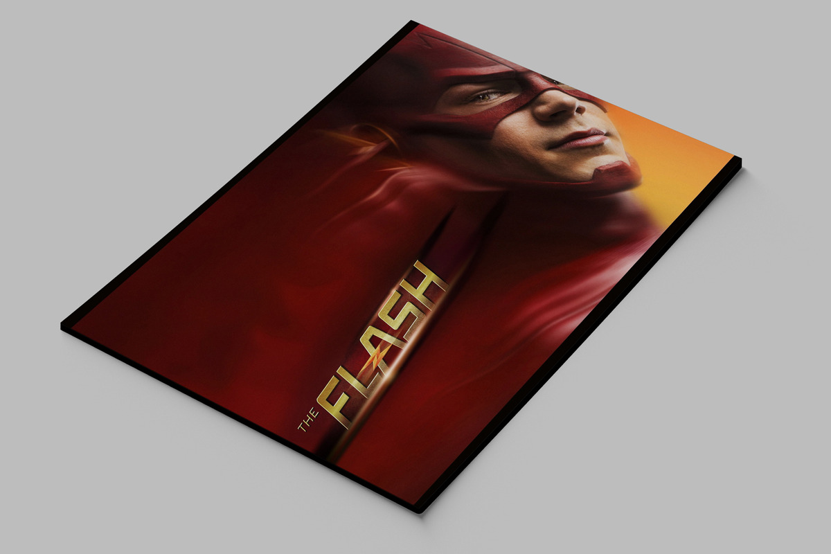 Cuadro Flash Barry Allen 77 40x53 Mdf Memoestampados - Imagen 2