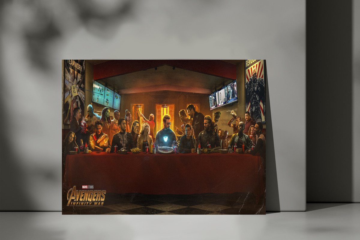 Cuadro Avenger Infinite War 178 40x53 Mdf Memoestampados - Imagen 3