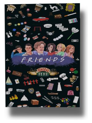 Cuadro Friends 482 70x100 Mdf Memoestampados