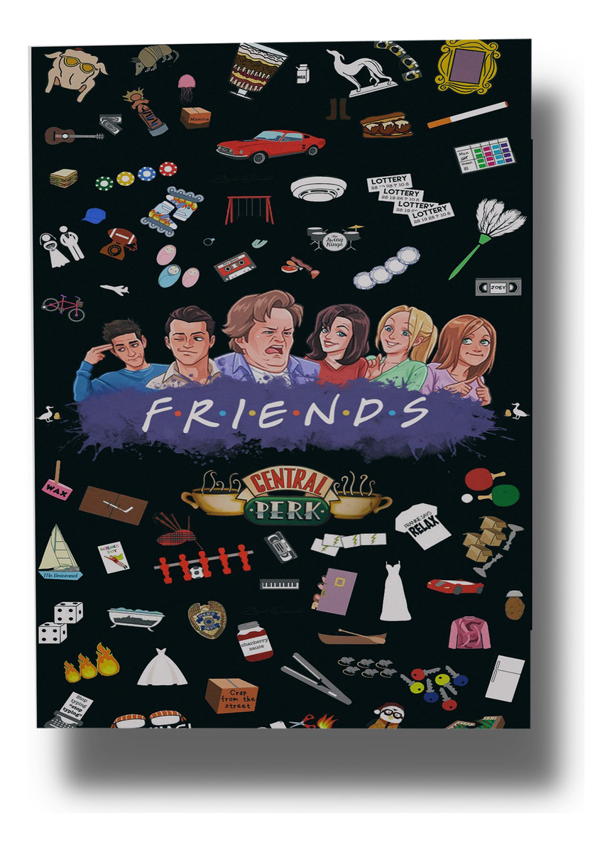 Cuadro Friends 482 70x100 Mdf Memoestampados