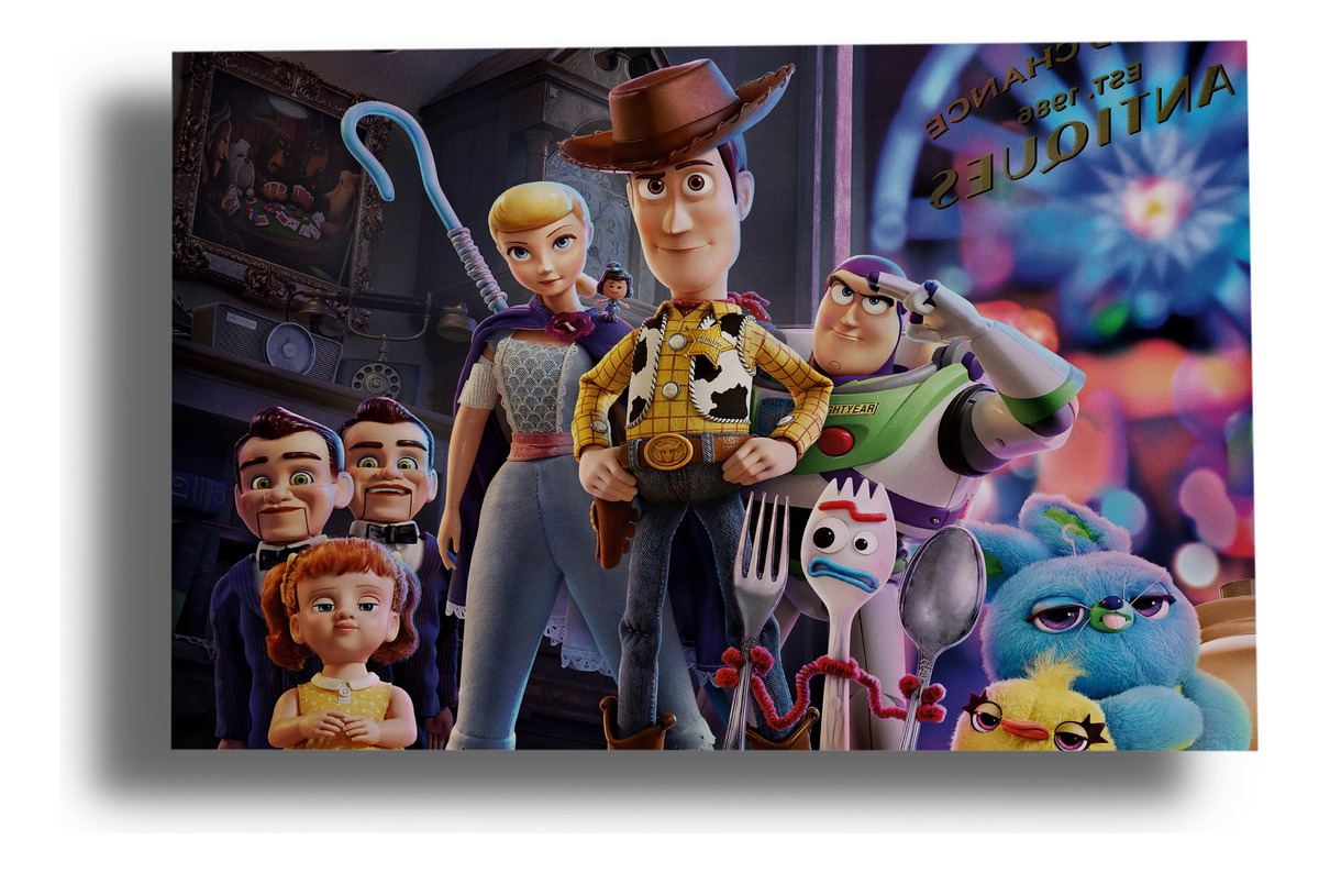 Cuadro Toy Story 4 437 70x100 Mdf Memoestampados