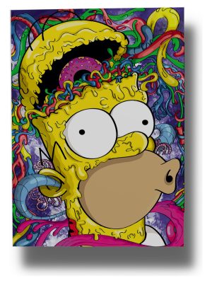 Cuadro Homero Simpson 497 70x100 Mdf Memoestampados