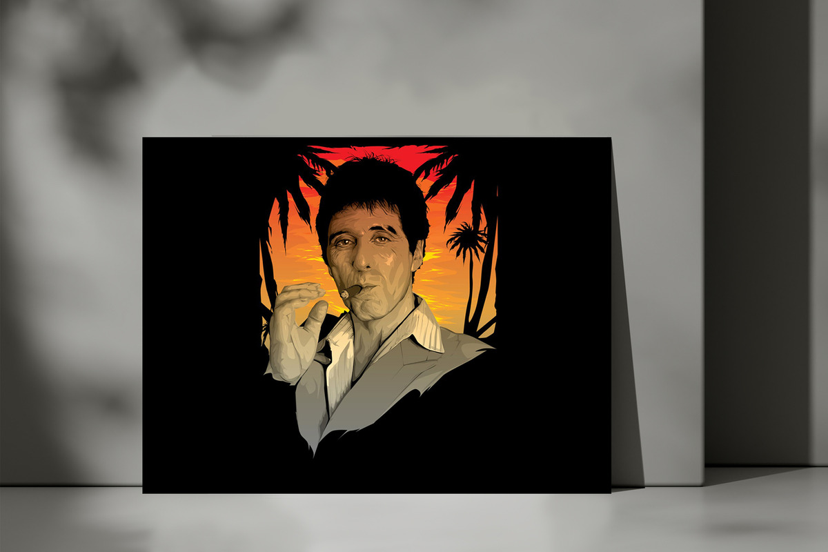 Cuadro Películas Scarface 142 50x70 Mdf Memoestampados - Imagen 3