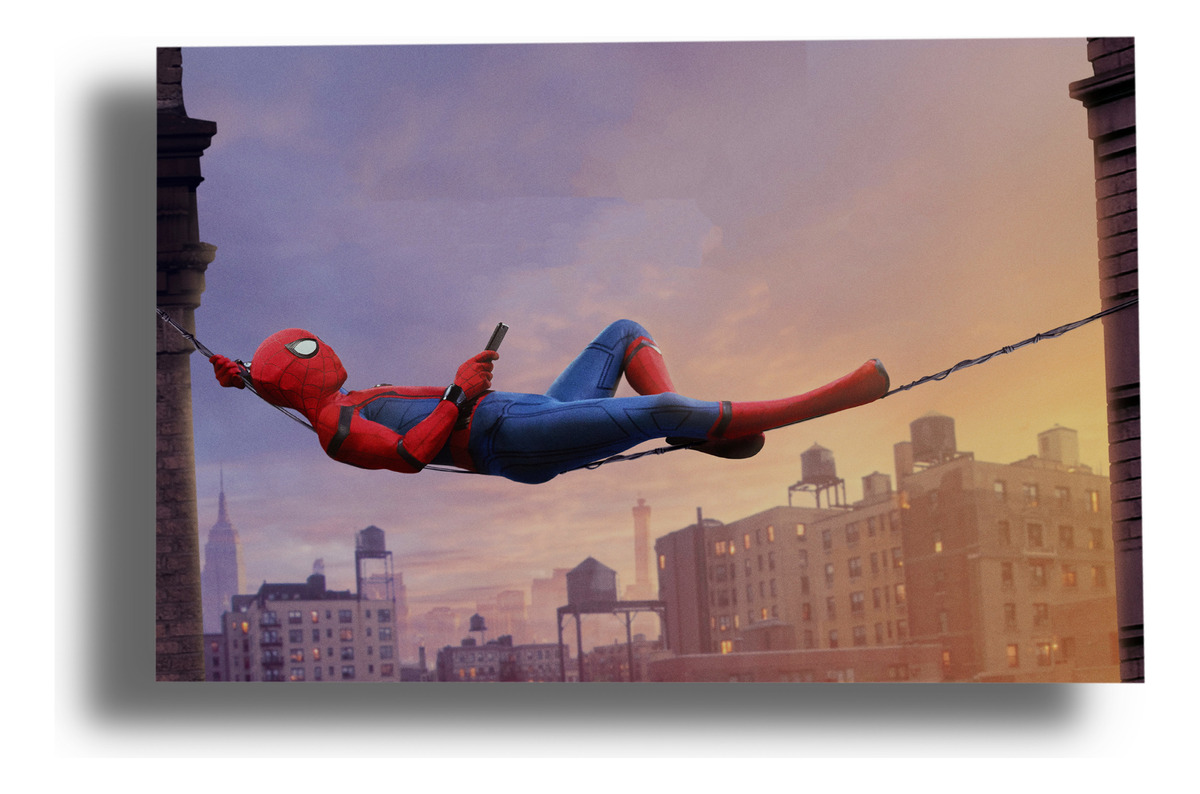 Cuadro 197 Hombre Araña 70x100 Mdf Memoestampados
