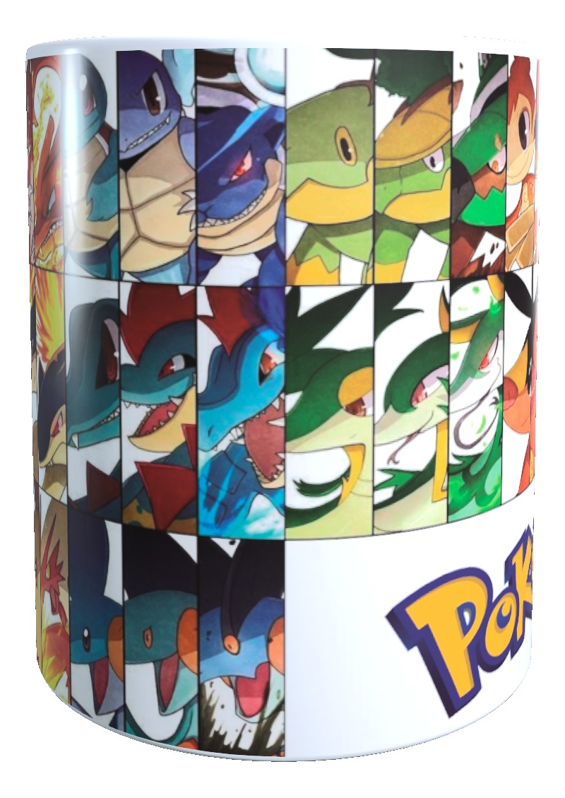 Taza Personalizada Diseño Pokemones Iniciales T490