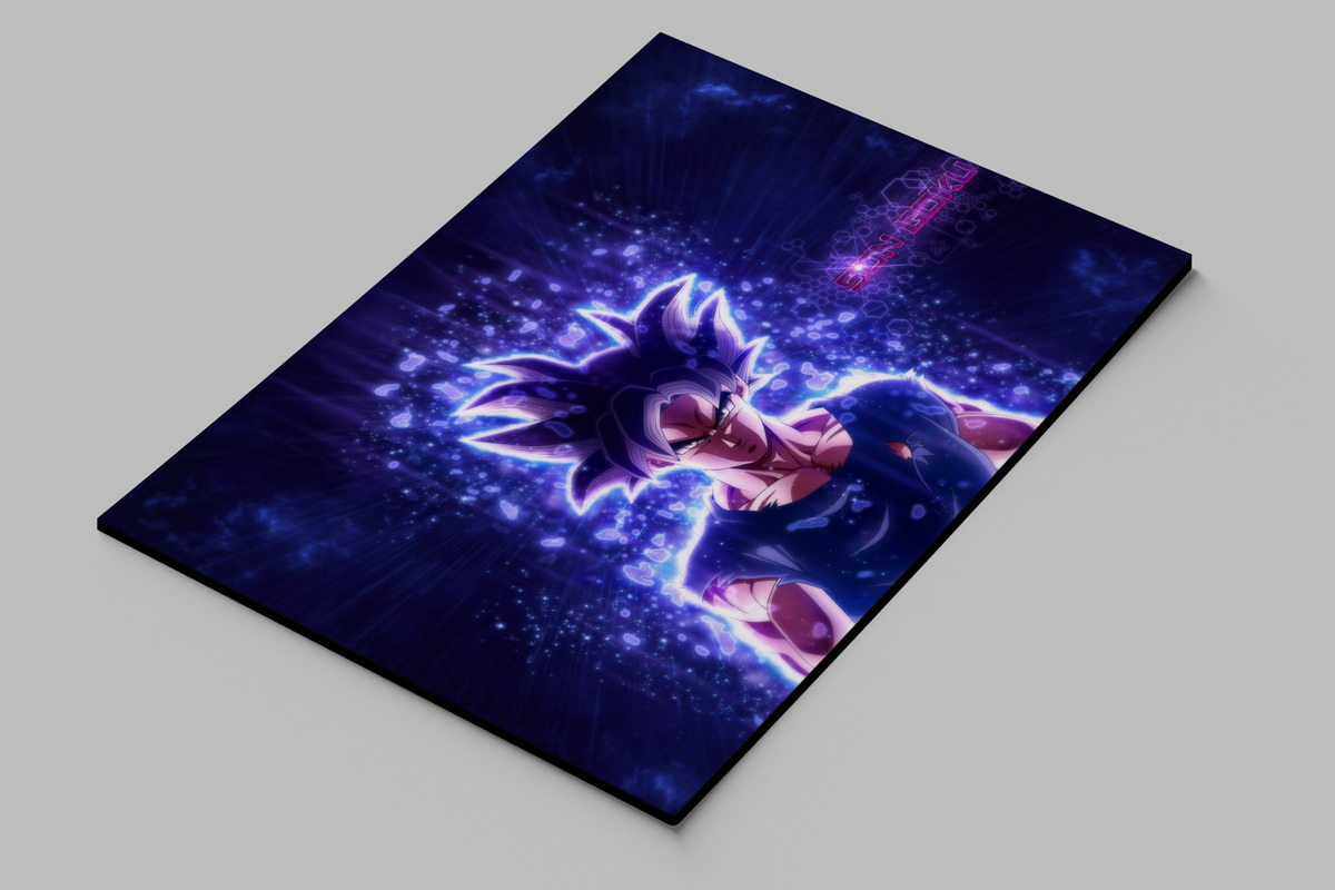 Cuadro 257 Goku Dragon Ball Super 40x53 Mdf Memoestampados - Imagen 2