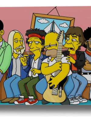Cuadro Los Simpson 522 70x100 Mdf Memoestampados