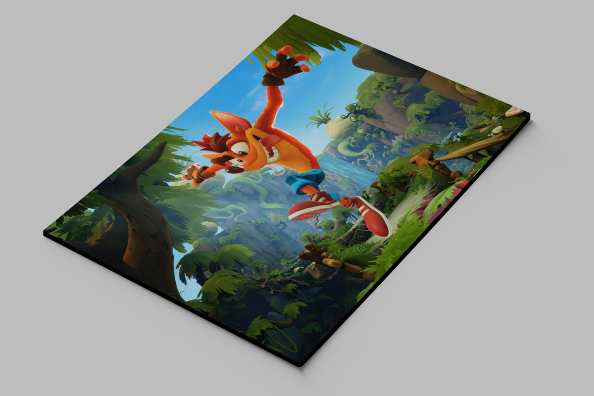Cuadro Crash Bandicoot 152 30x40 Mdf Memoestampados - Imagen 2