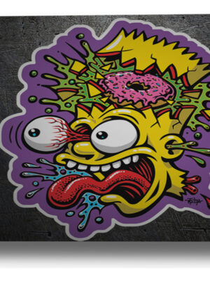 Cuadro Bart Simpson 496 50x70 Mdf Memoestampados