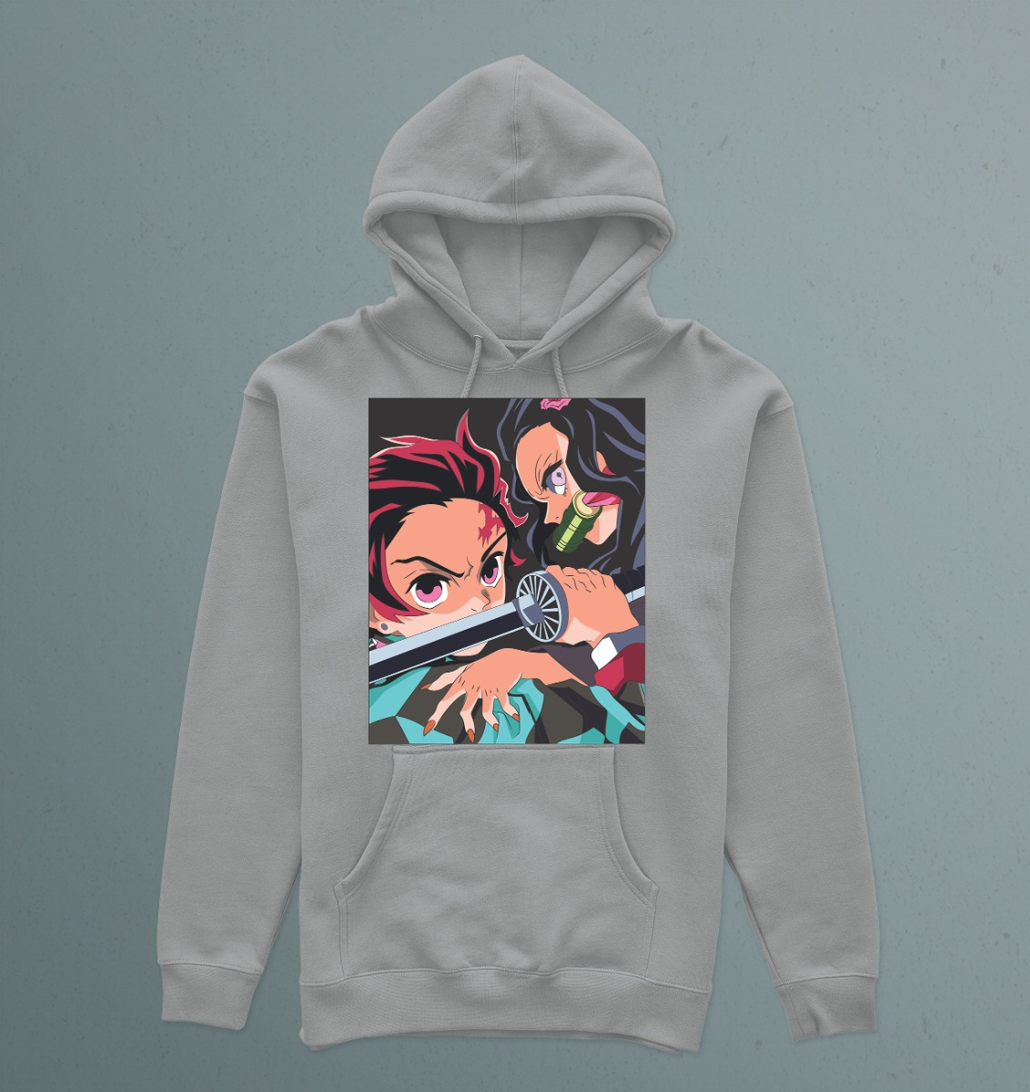 Canguro Nezuco Y Tanjiro Kamado Memoestampados - Imagen 7
