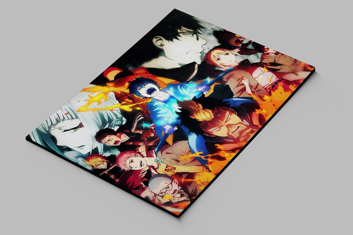 Cuadro 314 Blue Exorcist 70x100 Mdf Memoestampados - Imagen 2