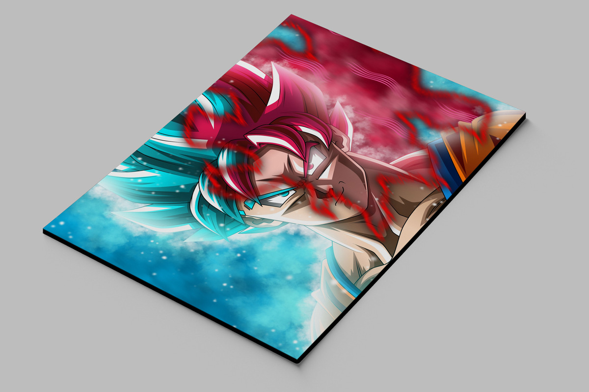 Cuadro Dragon Ball Super 123 40x53 Mdf Memoestampados - Imagen 2