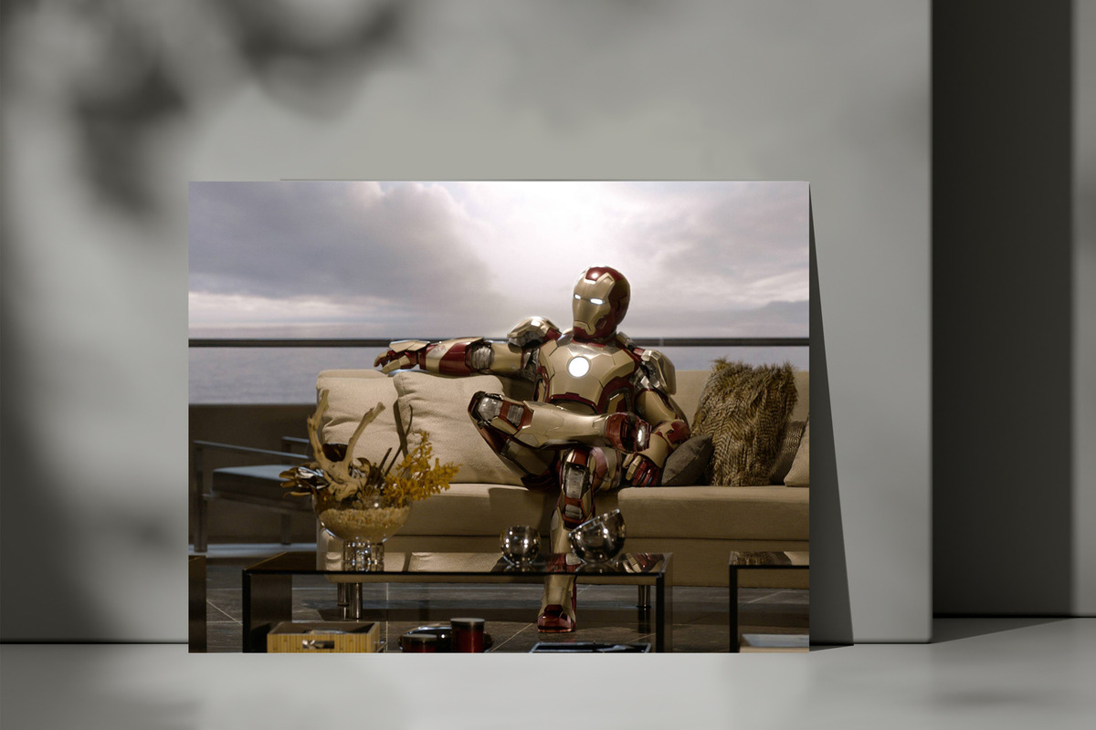 Cuadro Iron Man 378 40x53 Mdf Memoestampados - Imagen 3