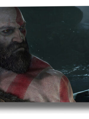 Cuadro God Of War Kratos 188 50x70 Mdf Memoestampados