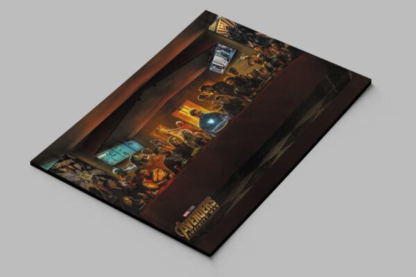 Cuadro Avenger Ultima Cena 69 40x53 Mdf Memoestampados - Imagen 2