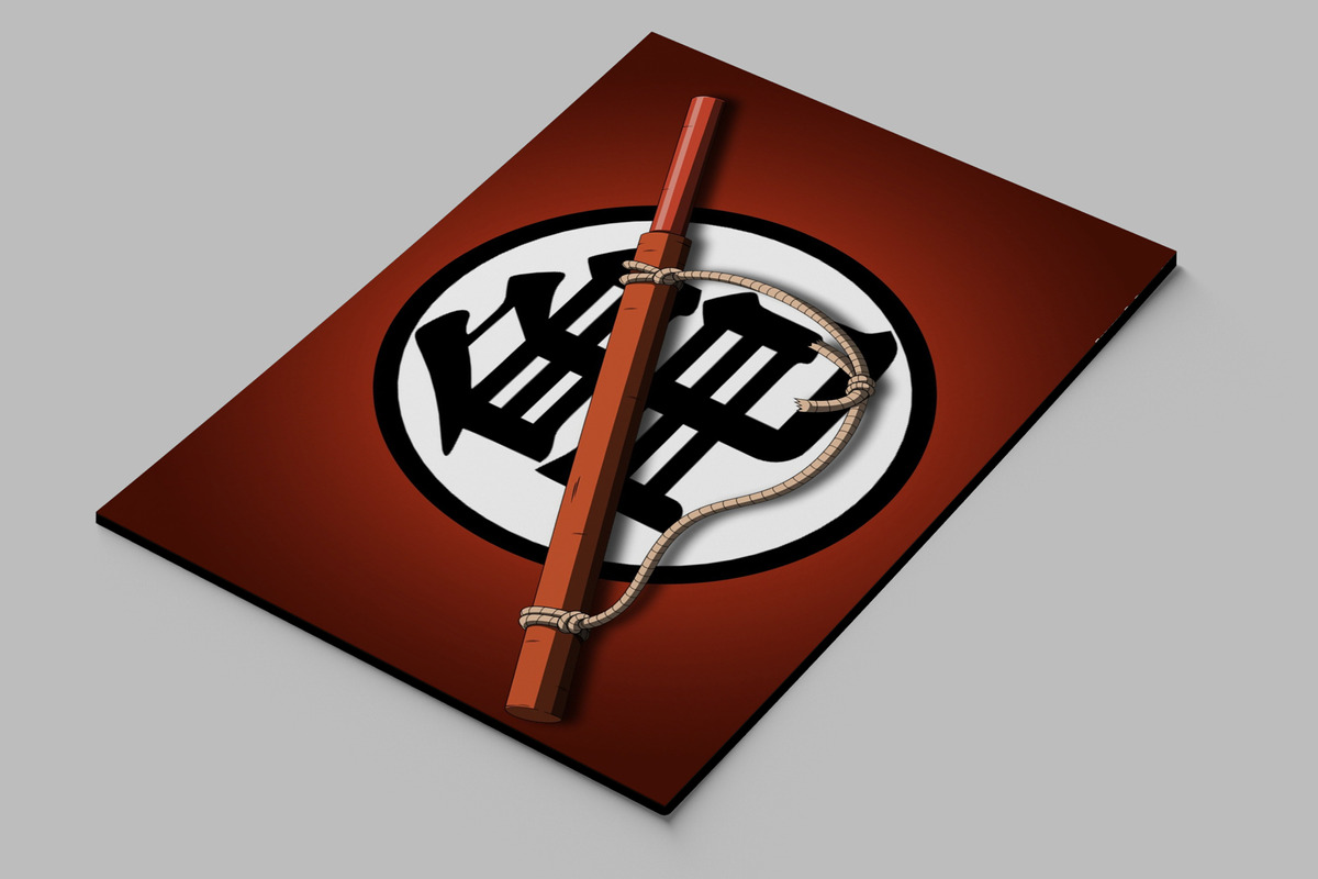 Cuadro Dragon Ball Compliant 120 70x100 Mdf Memoestampados - Imagen 2