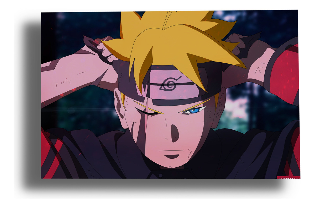 Cuadro Boruto Uzumaki 19 40x53 Mdf Memoestampados