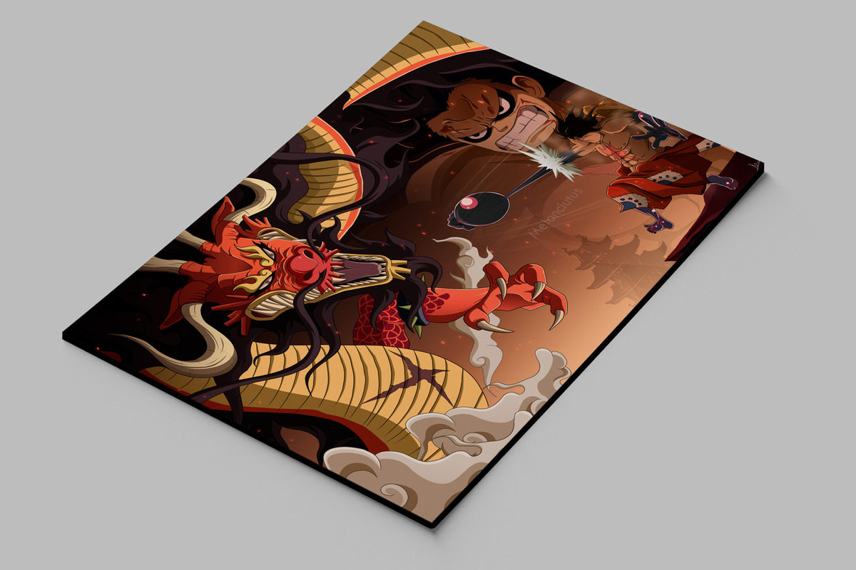 Cuadro One Piece Luffy 119 50x70 Mdf Memoestampados - Imagen 2