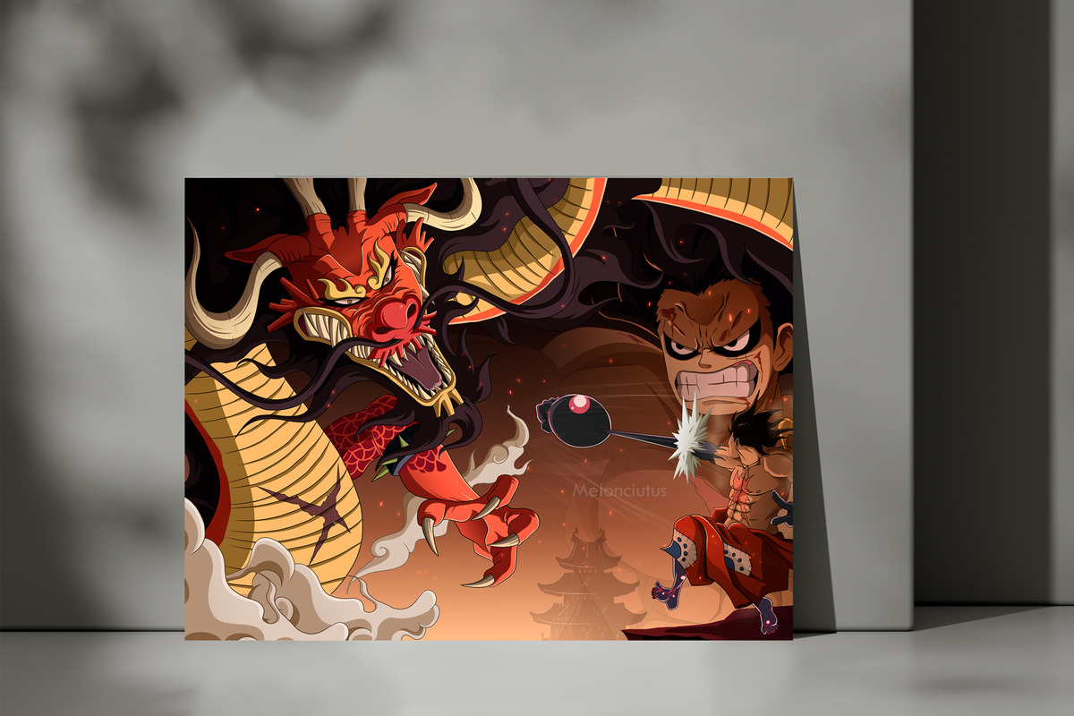 Cuadro One Piece Luffy 119 50x70 Mdf Memoestampados - Imagen 3