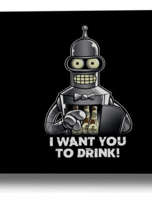Cuadro Bender Futurama 85 30x40 Mdf Memoestampados