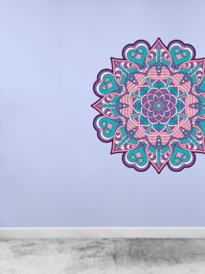 Vinilo Impreso Y Troquelado. Diseño Mandala 7 Tamaño 50 Cm,