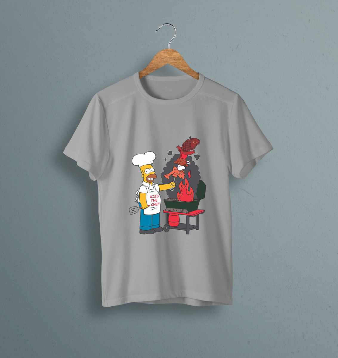 Remera: Kiss The Chef Homero Memoestampados - Imagen 23
