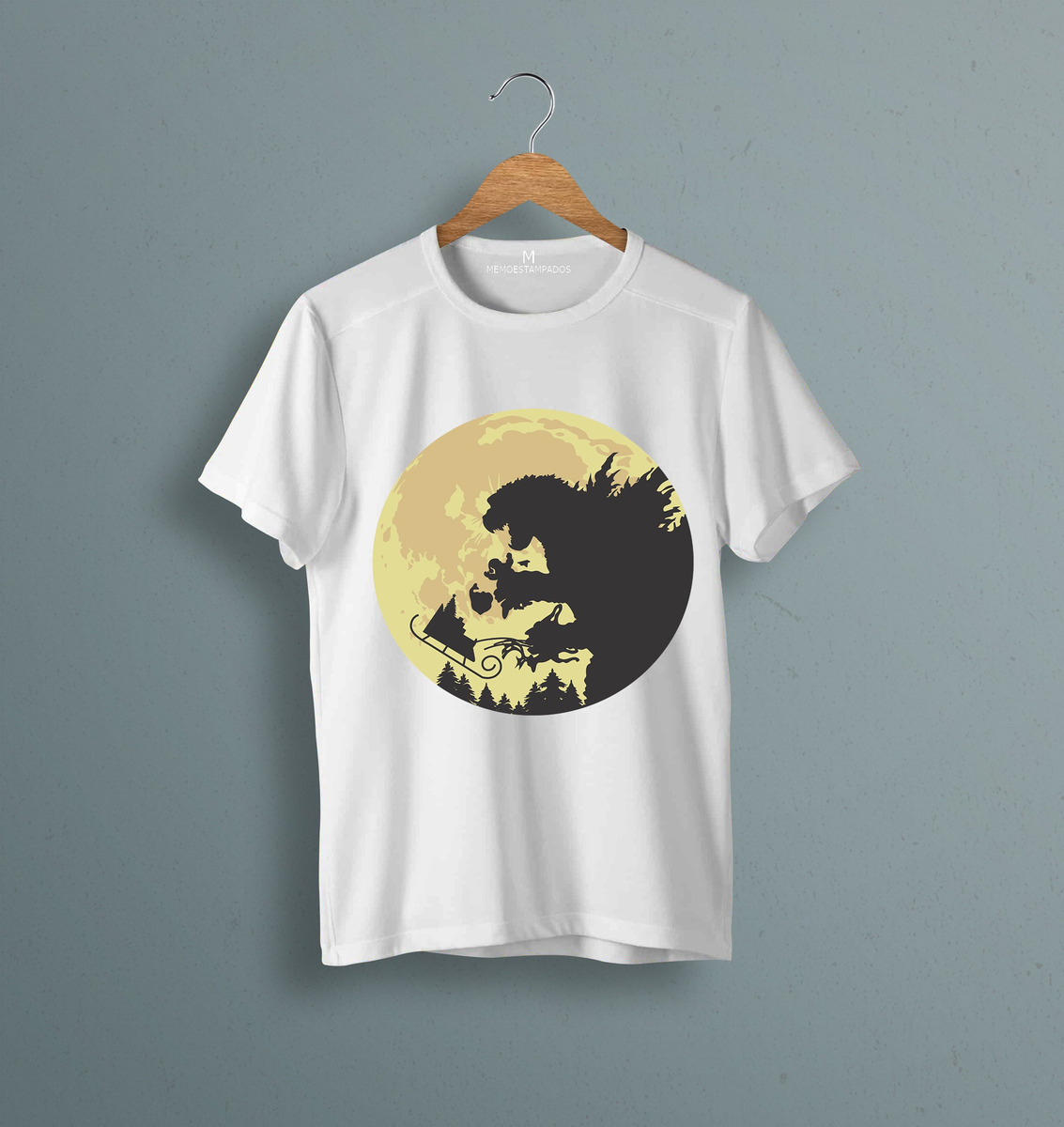Remera: Godzilla Navidad Silueta Memoestampados - Imagen 17