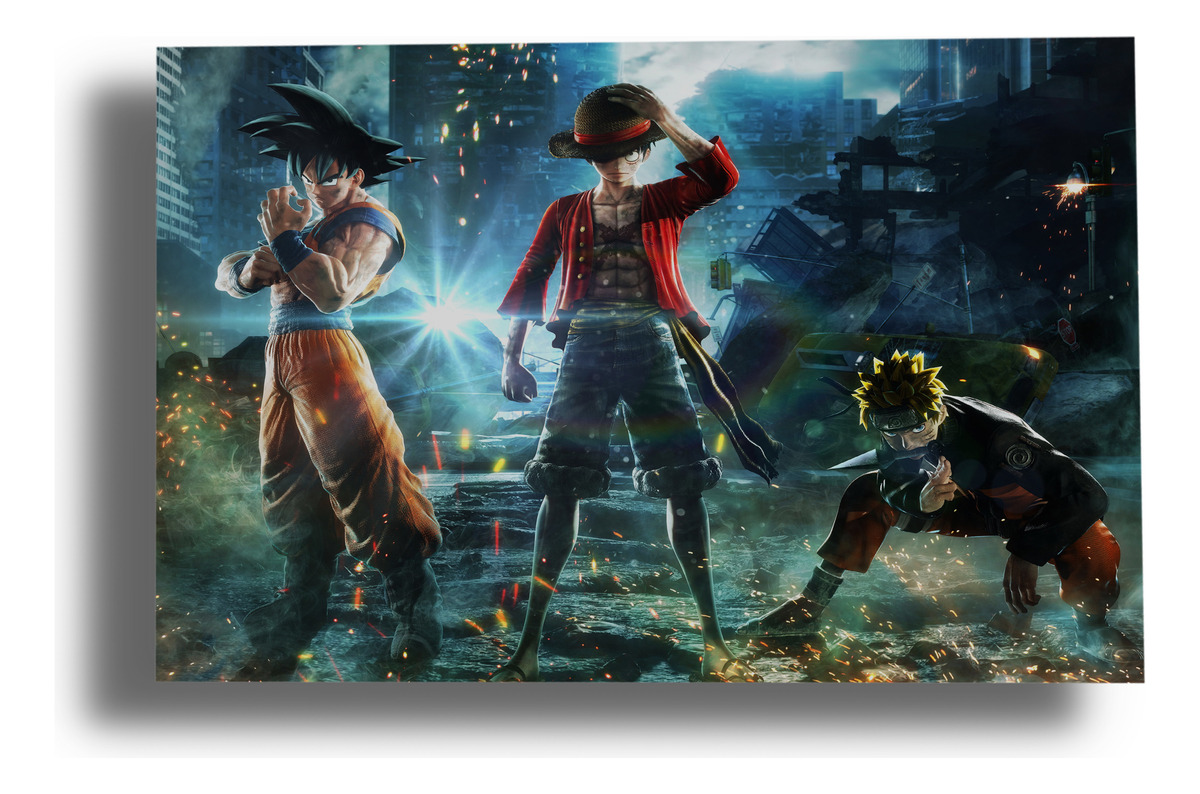 Cuadro Jump Force Goku Naruto 33 30x40 Mdf Memoestampados