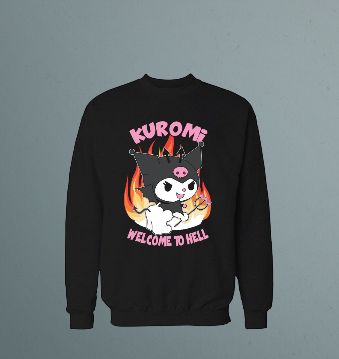 Buzo Kuromi Welcome To Hell Memoestampados - Imagen 2