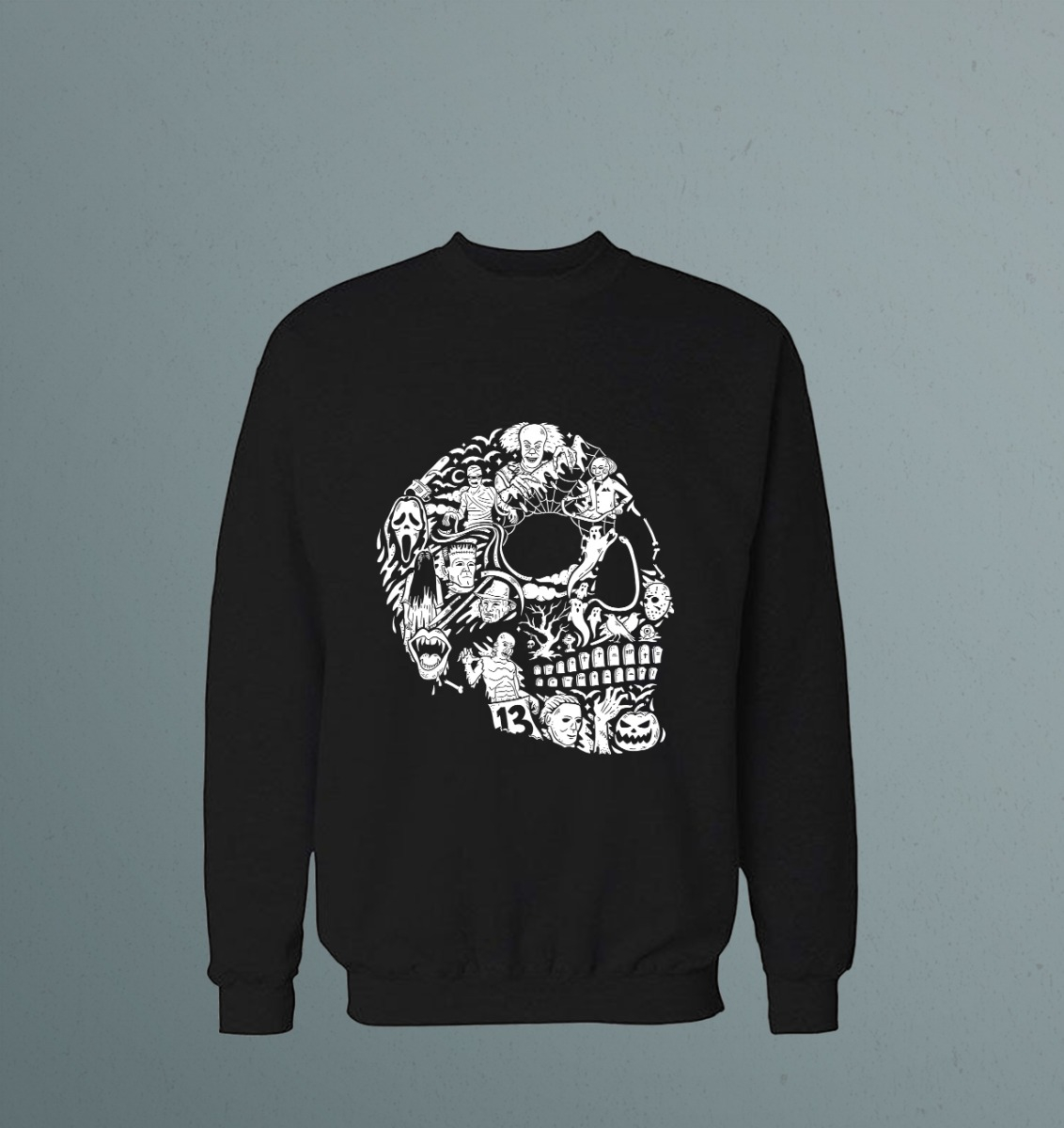 Buzo Cara Hallowen Memoestampados - Imagen 2