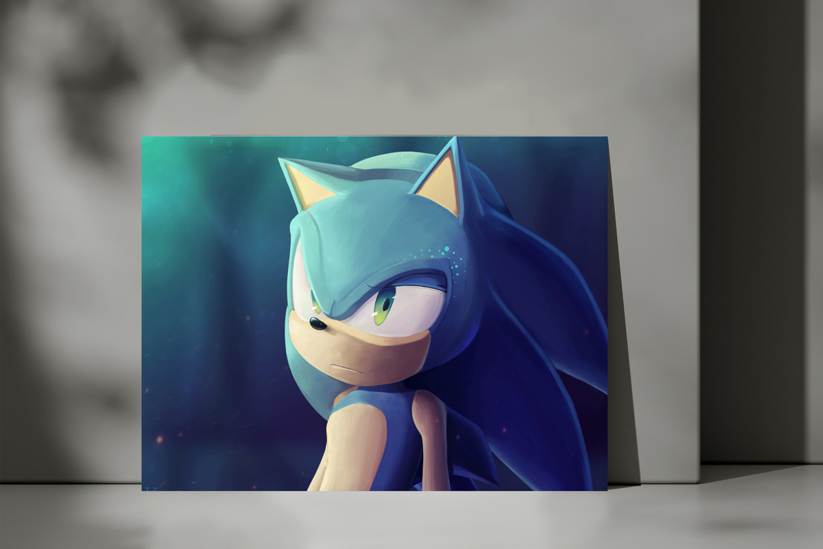 Cuadro Sonic The Hedgehog 174 30x40 Mdf Memoestampados - Imagen 3