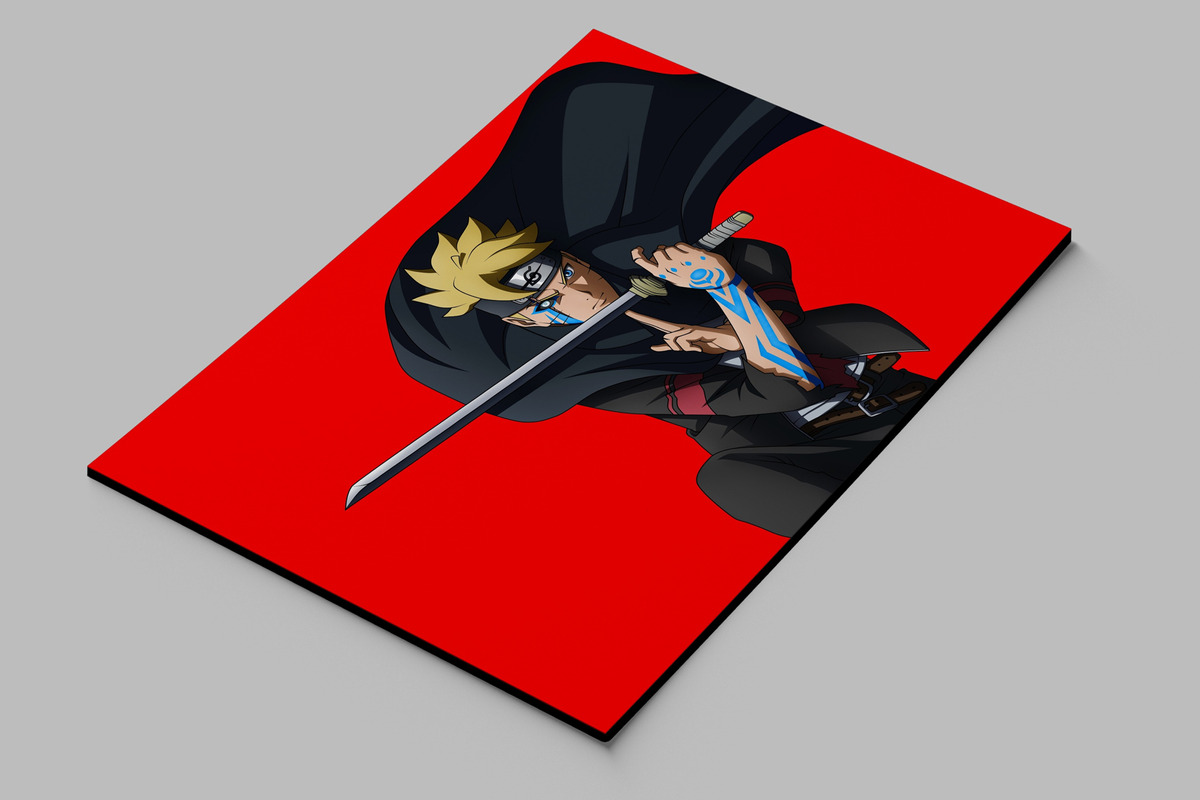 Cuadro Naruto Boruto 41 70x100 Mdf Memoestampados - Imagen 2