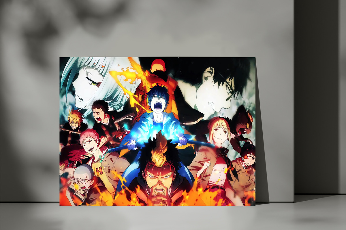 Cuadro 314 Blue Exorcist 70x100 Mdf Memoestampados - Imagen 3